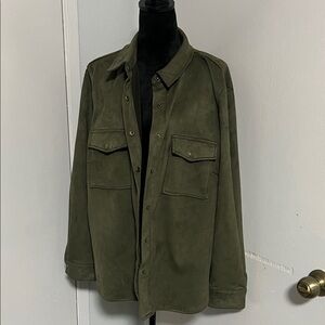 Forever 21 Olive Green Shirt Jacket